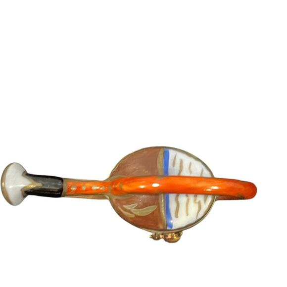 Vintage & Rare Limoges France Porcelain Trinket Box - Garden Watering Can - Picture 3 of 5